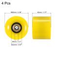 thumbnail image 2 of Unique Bargains Roues de Longboard 60mm avec Roulements ABEC-11 Roues de Rue pour Skateboards Cruiser 80A, Jaune Doré 4 Pack, 2 of 4
