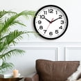 thumbnail image 3 of Reloj de pared Roymine, silencioso, no hace tictac, 20 cm, funciona con pilas, 3 of 9
