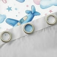 thumbnail image 4 of Castle Fairy Kawaii Airplane Blackout Curtains Set of 2 (52x84 Each) for Boys Children Teens,Starry Sky Window Curtains,Pink Blue Curtains and Drapes,Breathable Home Decor, 4 of 6
