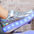 thumbnail image 2 of Yiomxhi Kids Roller Shoes, Boy Girl Sneakers with LED Light Wheels, Become Sport Sneaker for Christmas Birthday Children Gift, Adjustable Roller Skates Suitable for Outdoor School, 2 of 7