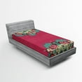 thumbnail image 1 of Ambesonne Mandala Fitted Sheet, Eastern Boho Floral, Twin XL Size, Multicolor, 1 of 2