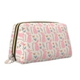 thumbnail image 2 of Gaeub Rabbit Printed Travel Cosmetic Bag,Makeup Bag, Large Capacity Toiletry Bag for Women, Portable Pouch Make Up Organizer with Zipper and Divider, 2 of 8
