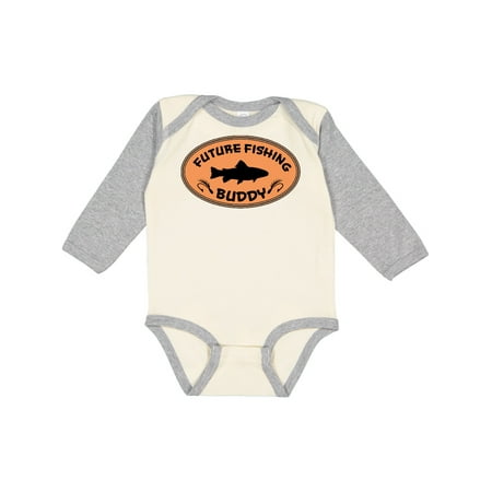 

Inktastic Future Fishing Buddy Gift Baby Boy or Baby Girl Long Sleeve Bodysuit
