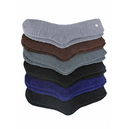 

Solid Colors Assorted Toasty Fuzzy 6 Pack Slipper Socks