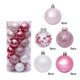 thumbnail image 1 of Bewildely 30 Uds. De bolas colgantes para árbol de Navidad, hogar, oficina, centro comercial, árbol, bolas de plástico, decoración colgante, adorno Kits de decoración para fiestas rosado Bewildely HA000435-06B, 1 of 6
