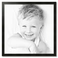 thumbnail image 2 of ArtToFrames 34" x 34" Honors Black with Silver Picture Frame, 34x34 inch Black Wood Poster Frame (WOM-5157),  Pack, 2 of 7