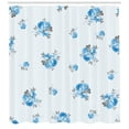thumbnail image 3 of Ambesonne Rose Shower Curtain, Blue Color Romantic Flower, 69"Wx75"L, Blue Grey, 3 of 3