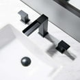 thumbnail image 3 of Waterfall Deck Mounted Bathroom Sink Faucet, Solid Brass 2 Handle 3-Hole Bathroom Basin Faucet, 3 of 5