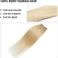 thumbnail image 3 of AmPm Hair Extensions for Women Tape In 20pcs 22 Inch 50g /Medium Brown/ Ombre 100% Remy Human Hair Balayage Rooted Hair Invisible Seamless Skin Weft Double Side Tape Hair, 3 of 7