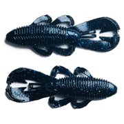 Googan Baits Bandito Bug Soft Plastic Lure 4 Inch, Black Blue Flake