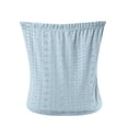 thumbnail image 3 of Tube Top for Women, Sleeveless Strapless Solid Color Summer Top, Polyester Casual Fit, Regular Length, Hand Wash Cold, 3 of 5