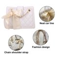 thumbnail image 3 of El nuevo bolso de hombro de cuero artificial con cadena de diamantes de moda es adecuado para bolso cruzado de mujer., 3 of 6