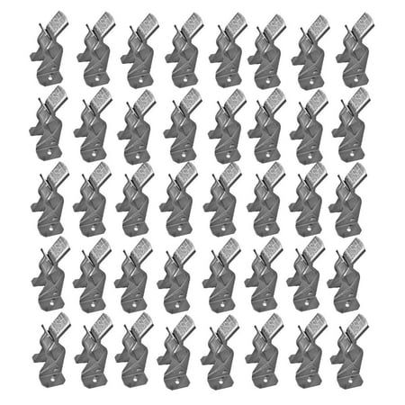 

Metal Spring Grip Clamps Wall Organizer for Brooms Mops Rakes Etc. (40 Pack)