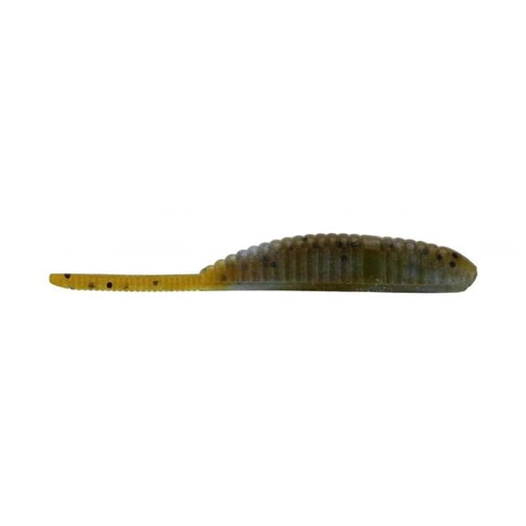 GSM Fishing YAM-68JR10700 3 in. Shad Shape Worm Lures, Blue Craw - Pack of 10