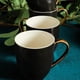 thumbnail image 4 of Stone Lain - Vajilla de porcelana de 16 piezas, servicio para 4, negro con ribete dorado, 4 of 12