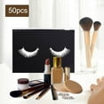 thumbnail image 3 of 50 Pieces Eyelash Bags Eyelash Makeup Bags with Zipper Makeup Accessory Lash Packaging Bags Adorable for Women Girls Practical Multipurpose , 18x13cm Black, 3 of 10