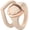 Nude Metal Light Rose Gold, variant on Rinfit Silicone Wedding Rings for Women - Metal Framed with Stackable Collection