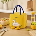 thumbnail image 4 of Cute Duck Tote Bag with Dangling Feet Quilted Handbag Purse for Shopping Travel Everyday Use, 4 of 6