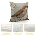 thumbnail image 4 of Qinduosi Throw Pillow Covers Cushion Cover Blooming Roses Birds Stand On The Carrying The Fruit for Living Kids Bed Living Room Car White, 4 of 5