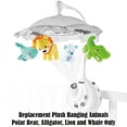 thumbnail image 2 of Replacement Parts for Projection Mobile - N8849 ~ Fisher-Price 2-in-1 Projection Mobile ~ Replacement Plush Hanging Animals ~ Polar Bear, Alligator, Lion and Whale, 2 of 4