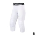 thumbnail image 1 of Cropped Basketball Sports Pants Tight Bumper Pants Protective For Men J0G6, 1 of 9