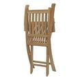 thumbnail image 3 of Modway Marina Outdoor Patio Teak Folding Armchair in Natural, 3 of 6