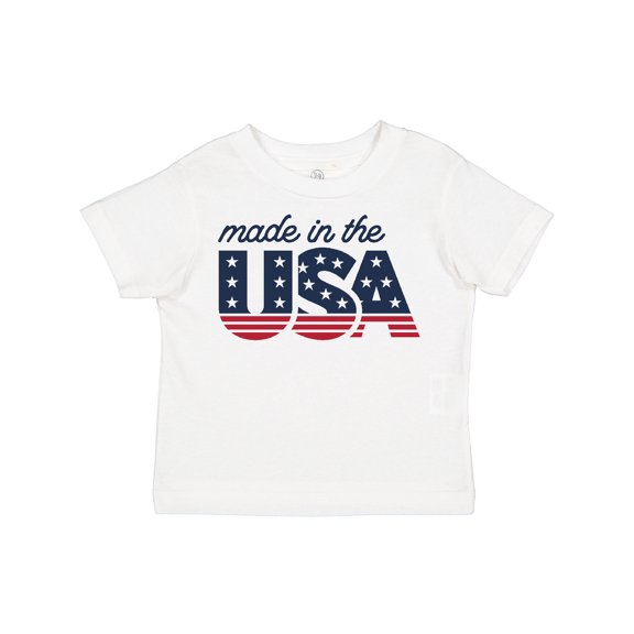 Inktastic Made in the USA Patriotic Stars and Stripes Boys or Girls Toddler T-Shirt