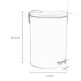 thumbnail image 3 of 3L Trash Can Large Capacity Detachable Foot-operated Type Waste Garbage Bin with Lid Home Supplies, 3 of 12
