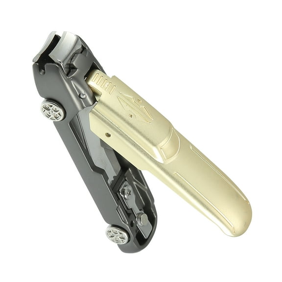 Vocoste Nail Clippers Stainless Steel Cuticle Trimmer with Curved Blade Gold Tone