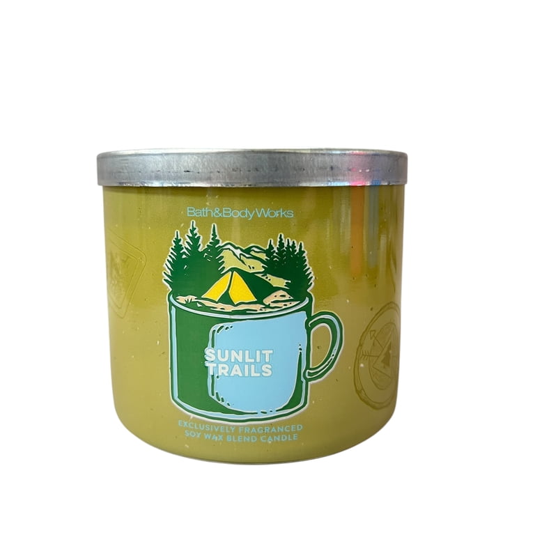 Bath and Body Works, Sunlit Trails Scented 3 Wick Candle, 14.5 oz