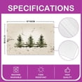 thumbnail image 4 of 4 Pcs of Pine Tree Place Mats 12X18 Inch, Christmas Tree Placemats, Xmas Decor Rustic Farmhouse Table Mats, Natural Forest Landscape Waterproof Placemats for Dining Table, 4 of 4