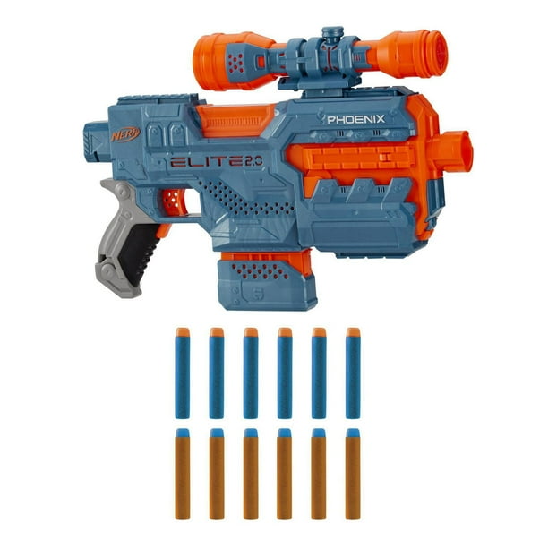 Nerf Elite 2.0 Phoenix CS-6 Motorized Blaster, 12 Official Nerf