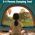 thumbnail image 3 of Fenbeli Portable Waterproof Tents for Camping, Pop up Tent for 2-4 Person, Camping Tent for Family Outdoor, Green, 3 of 9
