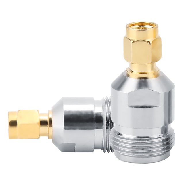 Kit De Adaptador SMA A N, 2 Piezas Tipo N Hembra A SMA Masculino Conector RF Coaxial Adaptador Convertidor