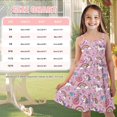 thumbnail image 5 of Uourmeti Cow Print Girls Dresses Spaghetti Strap Summer Dress Cute Midi Tank Twirl Dresses Play Sundress for Kids Girls 3-4T, 5 of 7