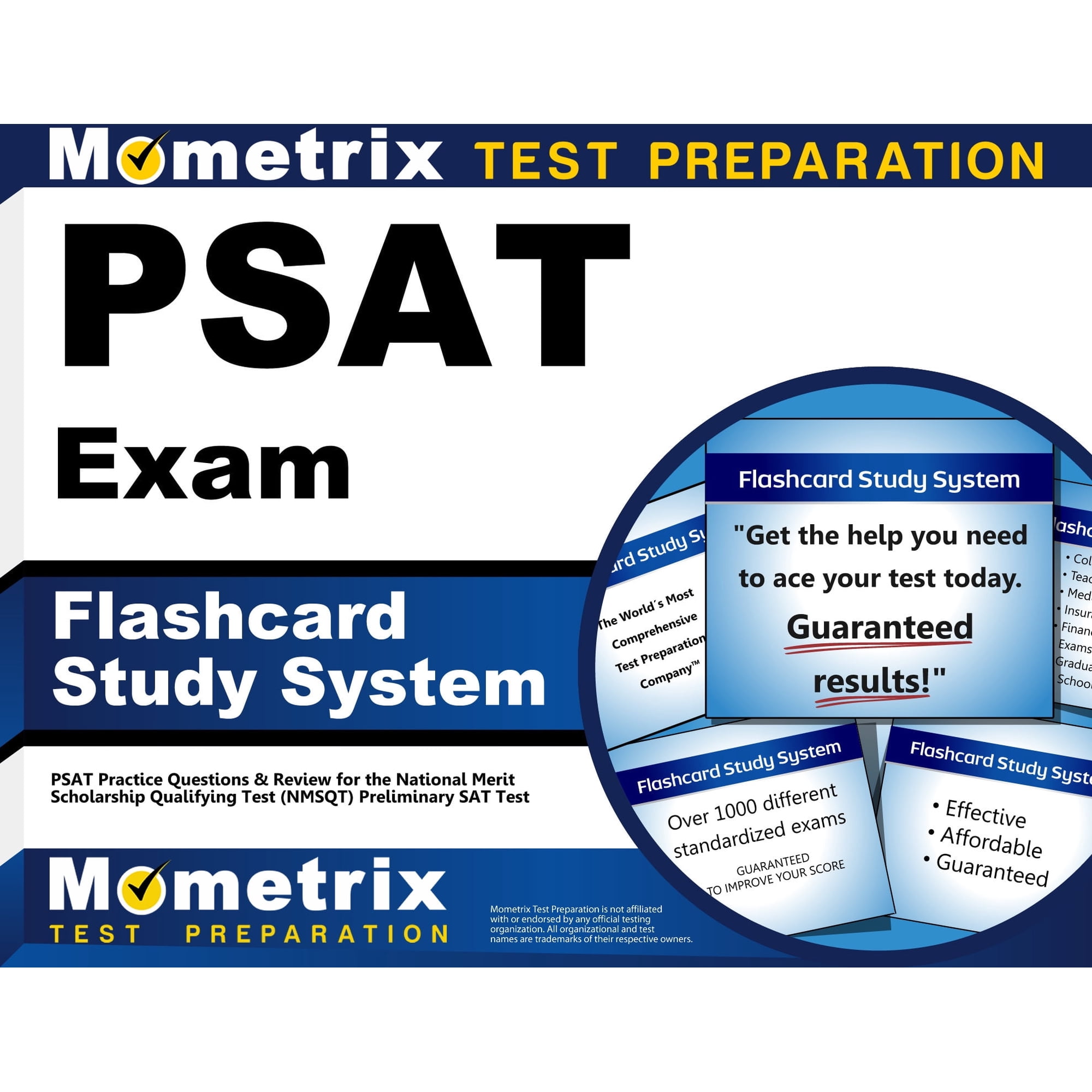 PSAT Exam Flashcard Study System : PSAT Practice Questions & Review for the National Merit Scholarship Qualifying Test (Nmsqt) Preliminary SAT Test (Cards)
