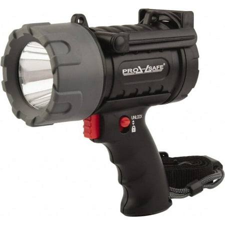 

PRO-SAFE White LED Bulb 180 Lumens Spotlight/Lantern Flashlight Black Plastic Body 3 C Alkaline Batteries Not Included