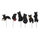 thumbnail image 3 of Mini estatuilla de gato de césped, 6 piezas de resina de césped, estatua de gato negro, juego de gato de jardín en miniatura, rendimiento de primer nivel, 3 of 9