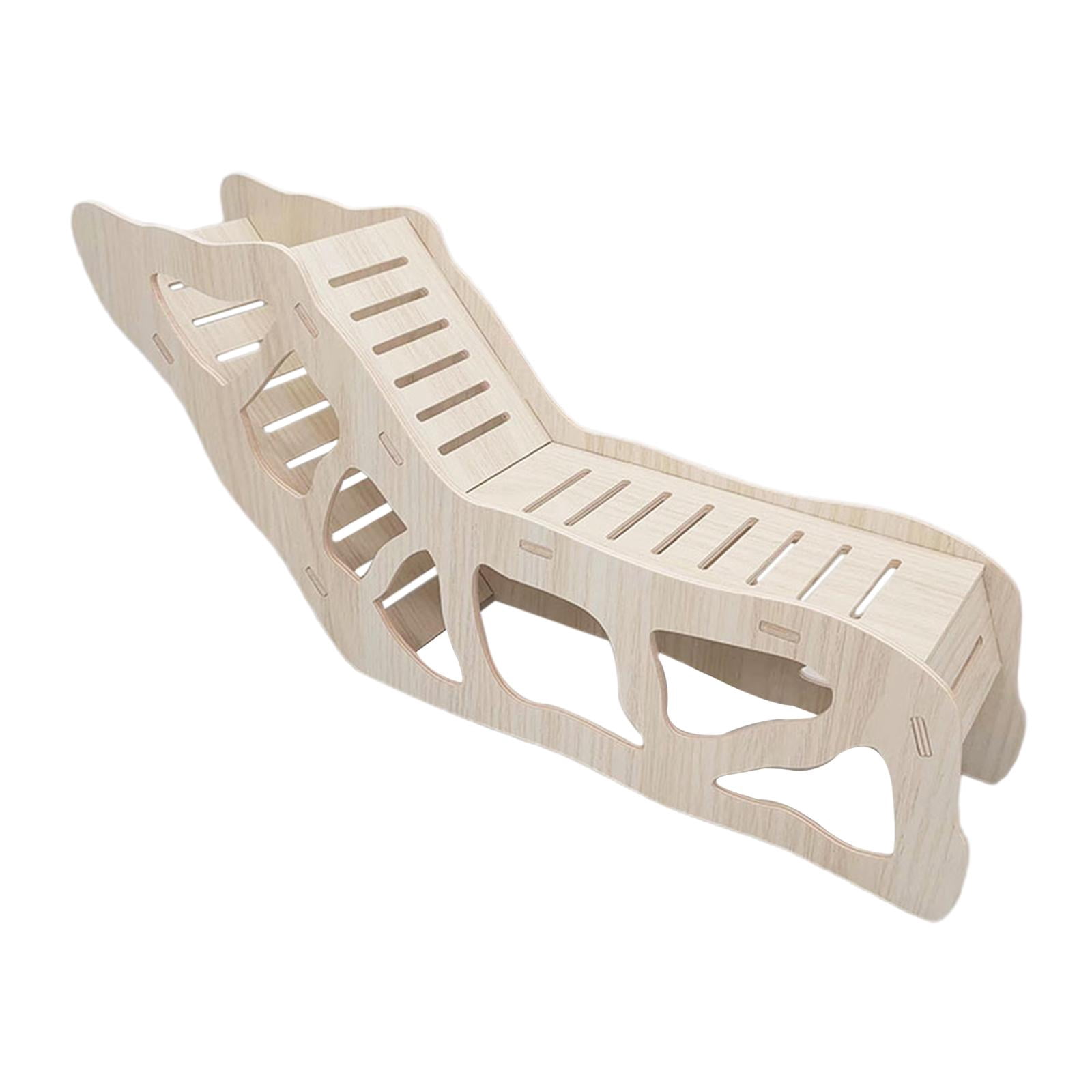 Bvdfgk Hamster Climbing Toy Wooden Ladder Climbing Toy Cage Accessories Gerbils Hamster Style B 45x19.5cm