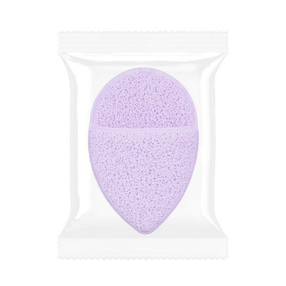 Namzi Face Scrubber Exfoliator, Facial Sponges for Face Wash, Reusable Makeup Remover Exfoliating Pads,5 Pack，Purple，A26