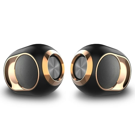 Sound Town 2-Pack X6 Waterproof Portable Bluetooth Speakers, TWS Bluetooth, IPX54, Stereo Sound, Built-in Mic for Phone Calls, for Home and Outdoor, Black (X6-BK-PAIR)