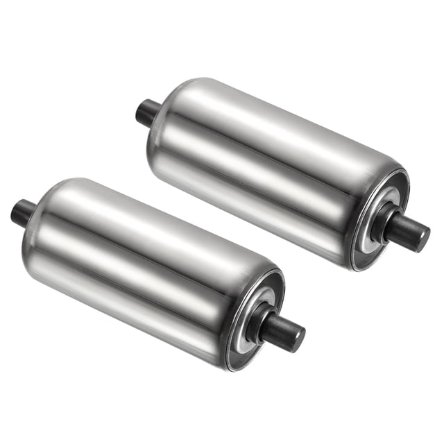 Unique Bargains Transmetteur à Gravité en Acier Inoxydable 2'x4' à Rouleau, Extrémité Galvanisée, Lot de 2