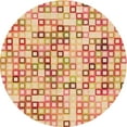 thumbnail image 1 of Ahgly Company Machine Washable Indoor Round Transitional Bright Orange Area Rugs, 8' Round, 1 of 7