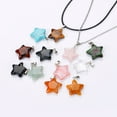 thumbnail image 6 of 12PCS Natural Stone Color Five-Pointed Star Pendant for Jewelry Making DIY Necklace Earrings Accessories Charm Gift, 6 of 13