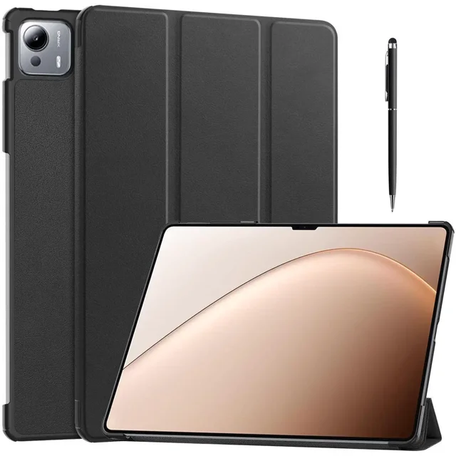 Case for Xiaomi Pad 7 Ultra 14 Inch, Tri fold Slim Lightweight Hard Shell Smart Protective Cover with Multi-Angle Stand, Universal Stylus Pen