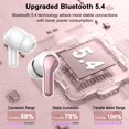 thumbnail image 2 of Auriculares inalámbricos Donerton Bluetooth 5.4 con cancelación de ruido, 2 of 7