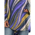 thumbnail image 4 of FASHIONWT Women Plus Size Striped Digital Print Long Sleeve Juniors T-Shirt Top, 4 of 4