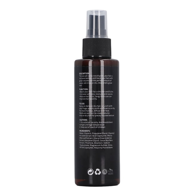 Spray Para Peinar El Cabello, 150 Ml, Spray De Sal Marina Refrescante De Larga Duración, Ligero Para Uso Diario