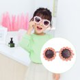 thumbnail image 4 of Guardurnaity Gafas para niños, gafas redondas decorativas para la playa, gafas para niños con flores, gafas de sol inteligentes para niñas, ropa, Cadenas y cordones para anteojos Rosado, 4 of 6