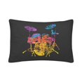 thumbnail image 3 of MKHERT Music Drums Grunge Pillowcase Pillow Protector Cushion Cover 20x30 inch,Set of 2, 3 of 3